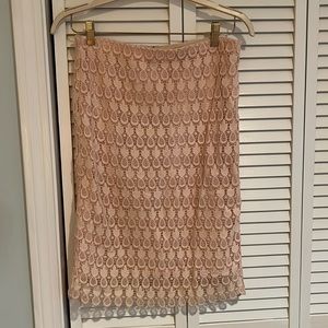 Ann Taylor Eyelet Midi Skirt